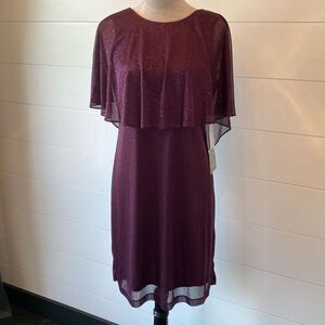 Danny and Nicole Burgundy Cocktail Dress Size 10